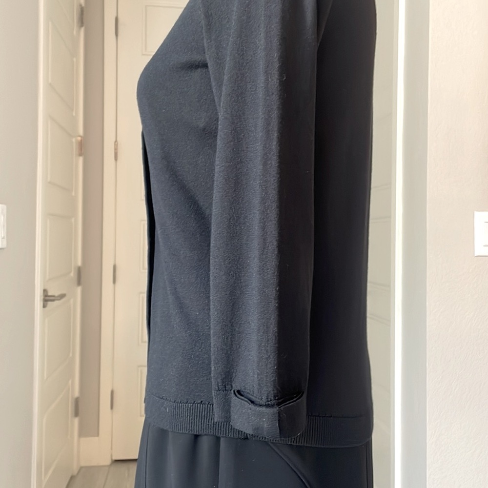 KATE SPADE Darling Black Cardigan With Bows Size S - Picture 2 of 12